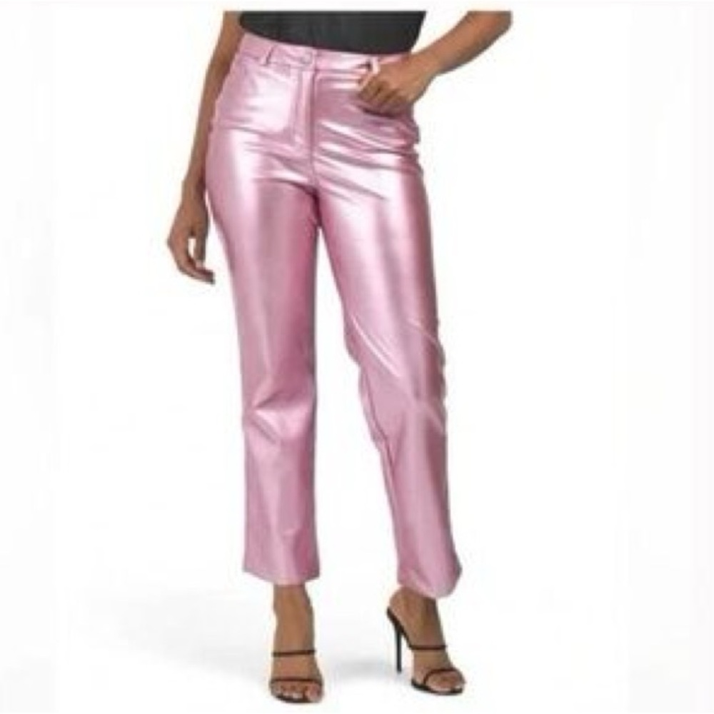 Pink metallic Pants